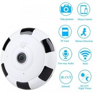 IP Camera V380-S WiFi IP Camera Panoramic 360 Degree Camera Wireless CCTV Camera