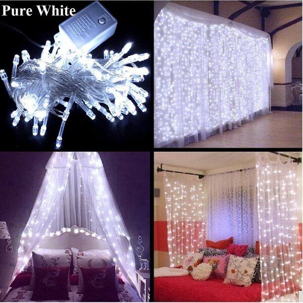LED White Fairy Lights Led String Lights, Wedding Party Home Garden Bedroom Outdoor Indoor