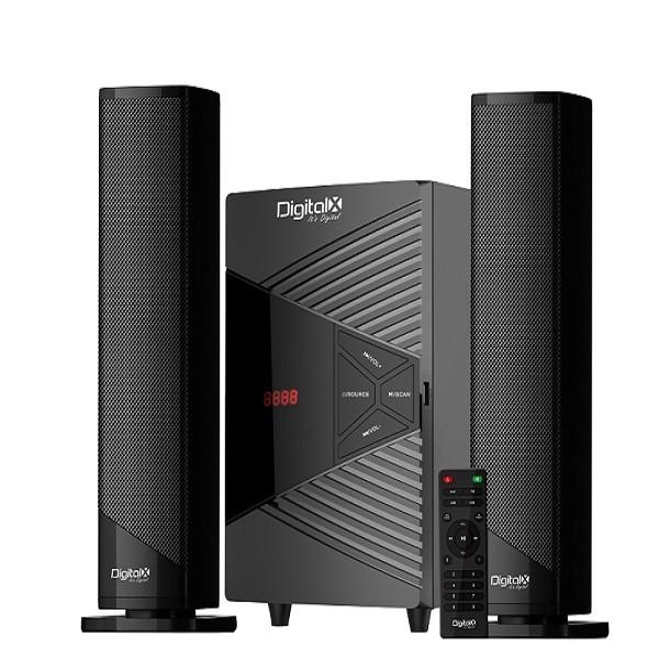 Digital X X-F820BT 2:1 Bluetooth Black Speaker