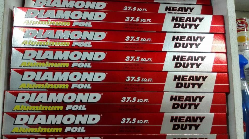 Diamond Aluminum Wrapping Foil Paper 37.5 SQ.FT Ideal For All Baking Purpose Uses fire Bar-B-Q Roast Chicken Wrap Bakery Items Sandwiches Burgers rotis paranthas and Pizza Eliminates