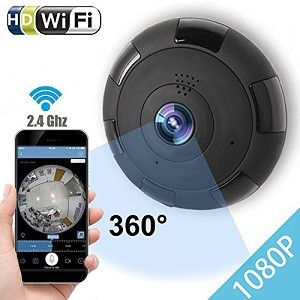 wifi V380 Panoramic VR Wifi IP Night Vision 360 Degree Fish Eye Camera