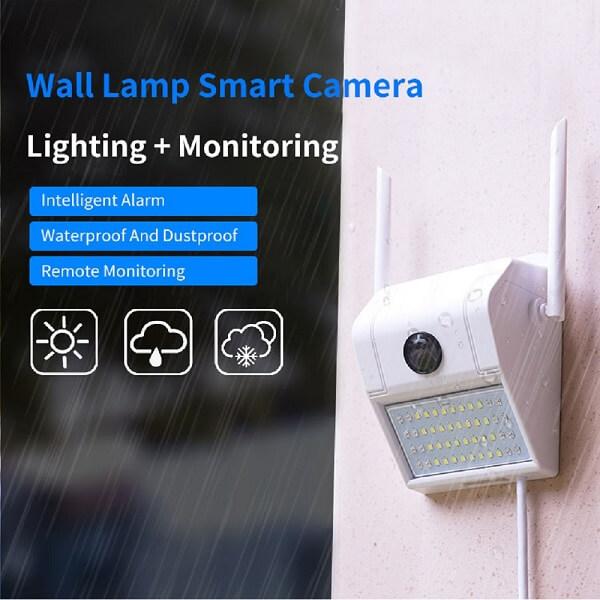 V380 Wall Lamp Waterproof Outdoor WIFI IP Camera, wall lamp security camera