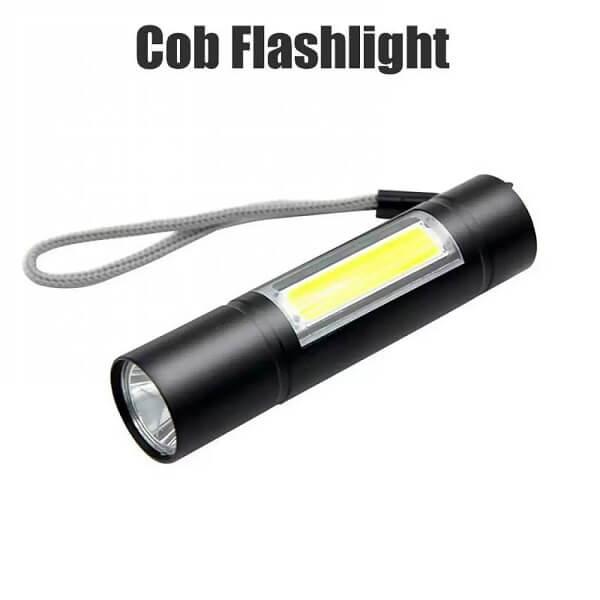 Multifunctional USB Rechargeable LED Mini Flashlight - Torchlight - Micro USB Charging System - COB LED Torchlight